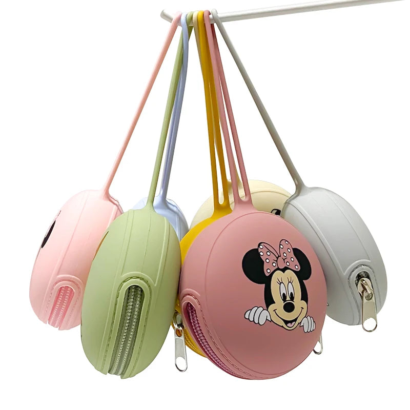 Cartoon Silicone Nipple Storage Bag  Kids Pacifier Holder Portable Silicone  Food-Grade Pendant DIY Accessories Baby Toy Gift