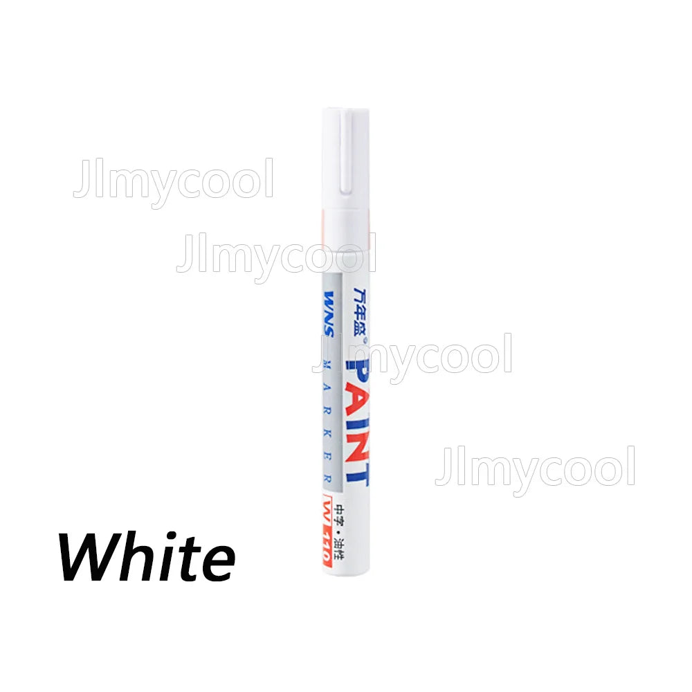 Car Paint Scratches Repair Brush Pen Black White Red Silver Waterproof Water Paint Marker Pen Car Tire Tread Care Automotive