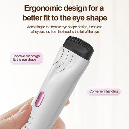 Heated Eyelash Curler Electric 3Modes Eye Lashes Eyelash Grafting Long Lasting Makeup Tools