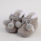 New Fashion Comfortable Shoes Newborn Baby Girls Boys Soft Booties Solid Pompom Snow Boots Infant Toddler Newborn Warming Shoes