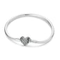 Original 925 Sterling Silver Charm Bracelets Heart Clip Bead Snake Chain Bracelet Fit Charms Beads Diy For Woman Fine Jewelry