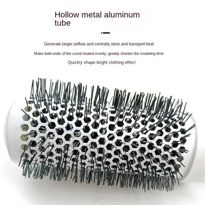 Hair Comb Professional Salon Hair Brush Hair Styling Hairbrush Hairdressing Comb Round Curly Hair Rollers Tools Blue