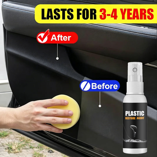 Car Plastic Restorer Back To Black Gloss Plastic Renovator Longlasting Coating Leather Restore Auto Polish Cleaning Products