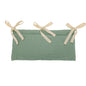 Baby Crib Storage Bag Cotton Double Pouch Newborn Bed Headboard Organizer for Kids Baby Bedding Diaper Toys Bag