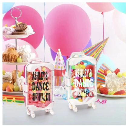 Mini Suitcase Party Favor Gift Box False Eyelashes Miniature Luggage Box for Bachelorette Party Bridal Shower Favors