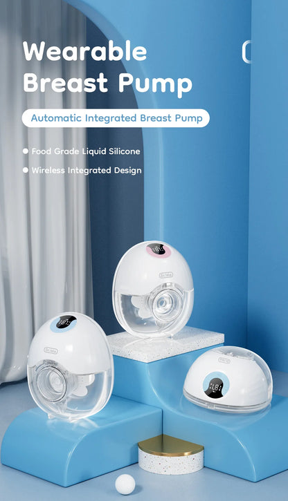 MAMIJOY 2PCS Wearable Breast Pump 4 Modes & 36 Levels Portable Electric Breast Pumps Comfort Milk Collector Hands Free Low Niose