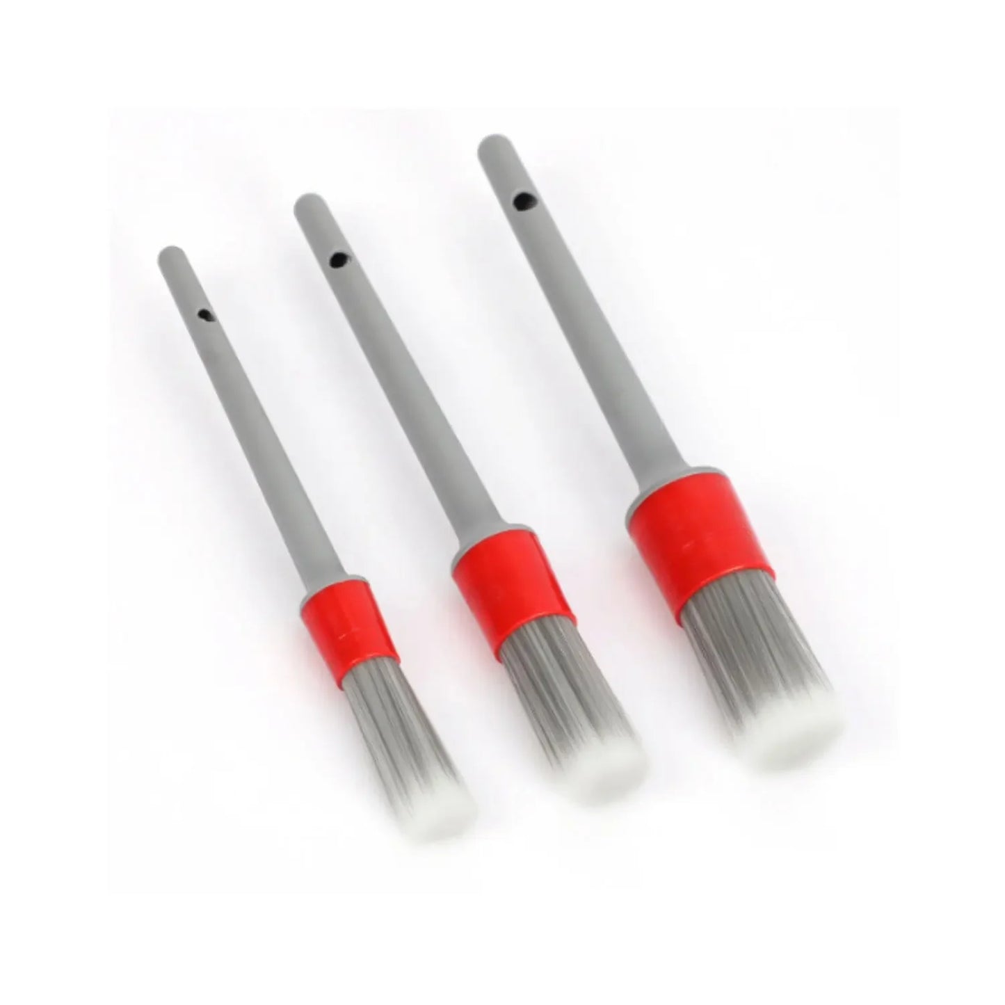 3/6Pcs Natural Boar Hair Car Detailing Brush Set Soft Bristle Car Cleaning Brush Kits Auto Tire Wheel Wash Exterior Accessories