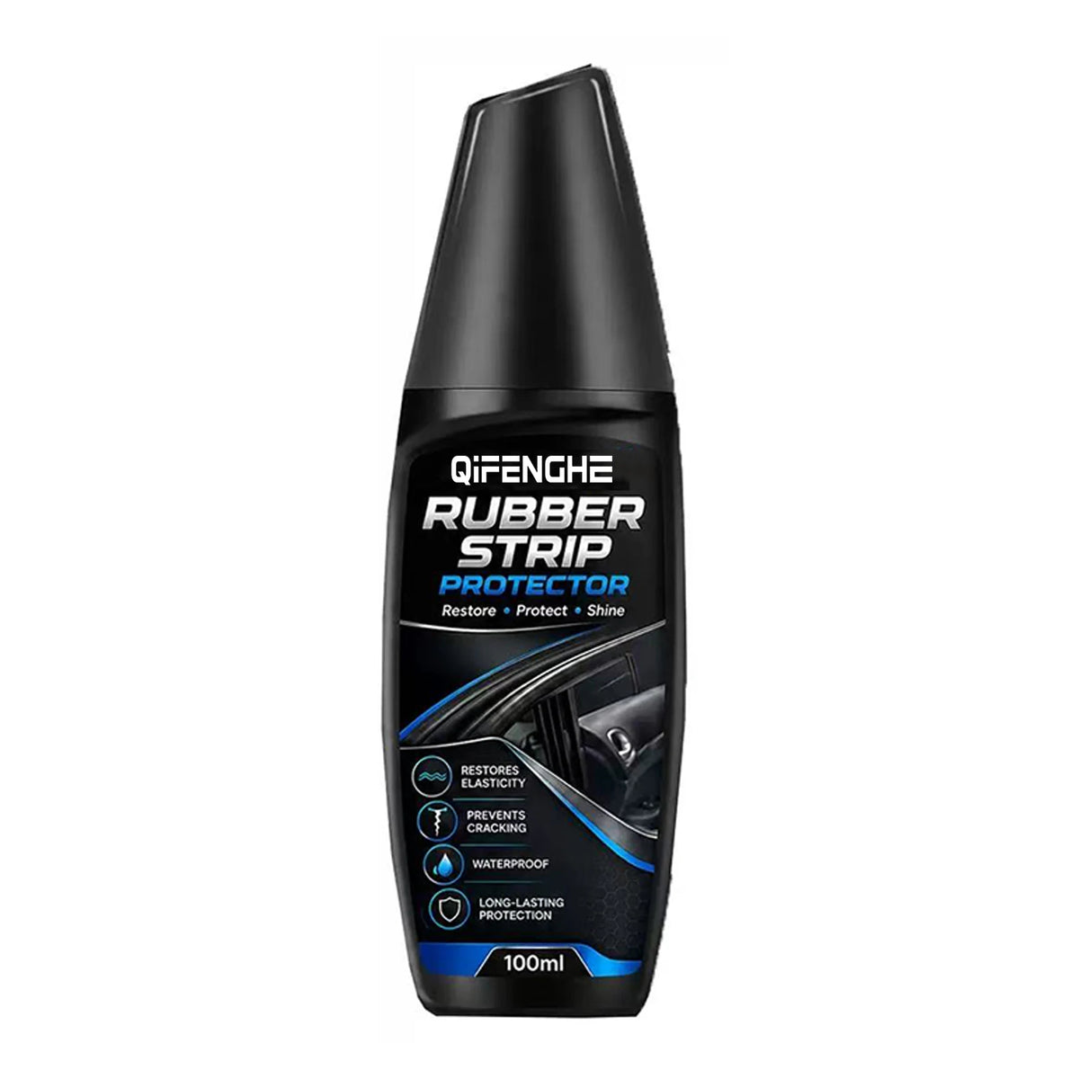 Car Rubber Strip Protector 100ml, Auto Door Window Rubber Seal Restorer Conditioner, Anti-Crack Anti-Aging Waterproof Renovation