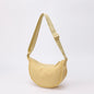 Nylon fabric zipper crossbody bag for men and women, crescent-shaped dumpling bag under the armpits, large capacity