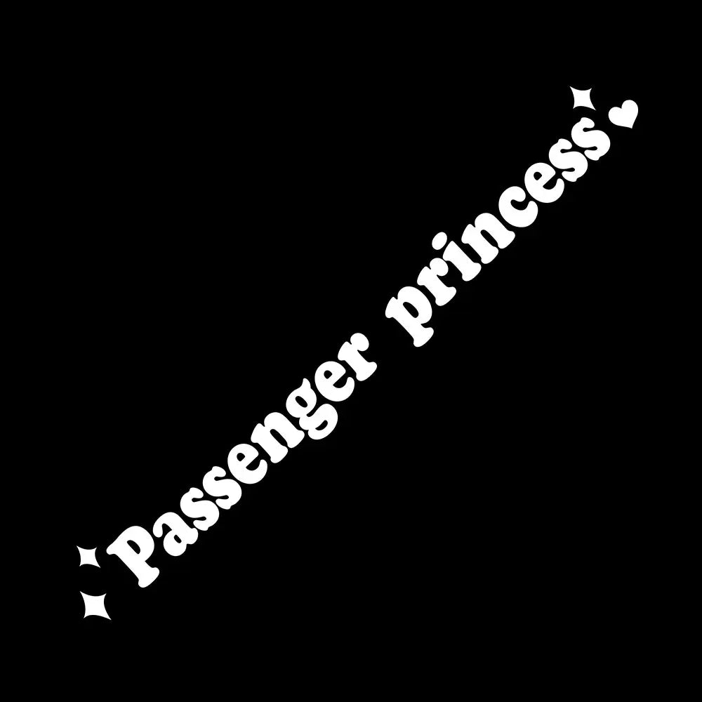 The Text Car Stickers Passenger Princess Interior Decoration Rear View Mirror Fashion Stickers Creative Sport PVC Vinyl Decals