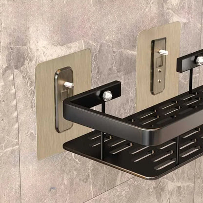 Wall Mounted Shower Rack Large Capacity No Drilling for Bathroom Kitchen Space Saving Easy Install Store Toiletries Cosmetics