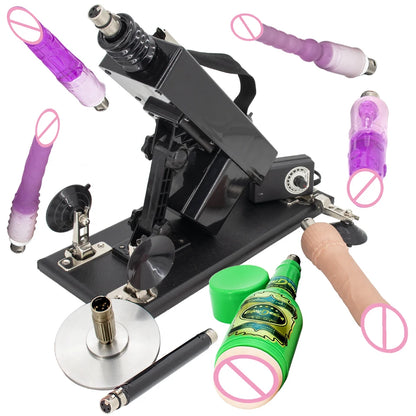 FREDORCH Upgraded Sex Machine for Women with Dildos Automatic Masturbation Machine Pump Gun Love Machine Couple Sex Toys