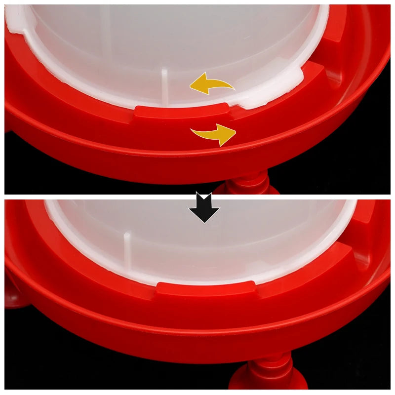 1Pc 1.5kg/3L Poultry Automatic Drinker Bucket Chicken Feeder Barrel Water Bucket Quail Drinking Farm Chicken Coop Water Supply