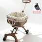 Easy Assembly DIY Pet Stroller Portable Foldable Cart Breathable Travel Carrier for Small Breed Dogs Cats Outdoor Walking