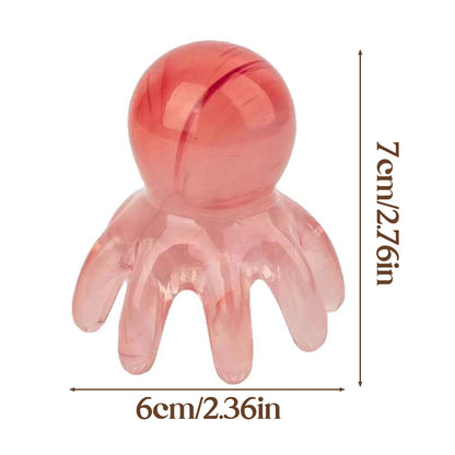 Octopus Shape Scalp Massage Comb 8-Tentacle Head Scratcher Comb Portable for Home Office Massage