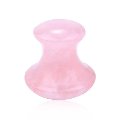 SPA Therapy Jade Roller Face Lifting Massage Wrinkle Remover Natural Rose Quartz Mushroom Shape Facial Acupuncture Gua Sha Tool