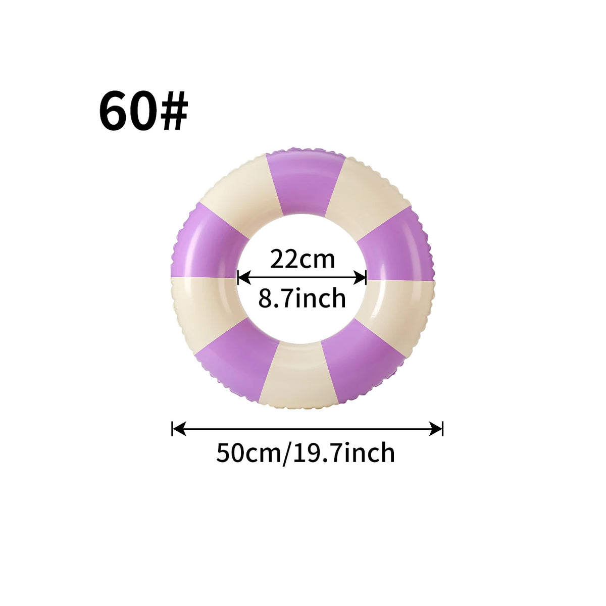 1PC Ins Style Macaron Inflatable Swimming Ring Adult Thickened Pool Float Summer Pool Party Water Toy