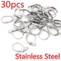 30-50pcs/lot Gold Silver French Lever Earring Hooks Wire Settings Base Hoops Earrings For DIY Jewelry Making Supplies Wholesale