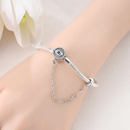 Original 925 Sterling Silver Bracelets 17-20CM Love Heart Flowers Butterfly Charms Beads Bracelet For Women Fashion Jewelry Gift