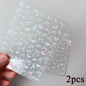 2Sheets French Gradient Line Nail Art Stickers 3D Self-Adhesive White+Black Slider Design Stencil Manicure Guides DIY Nail Decor