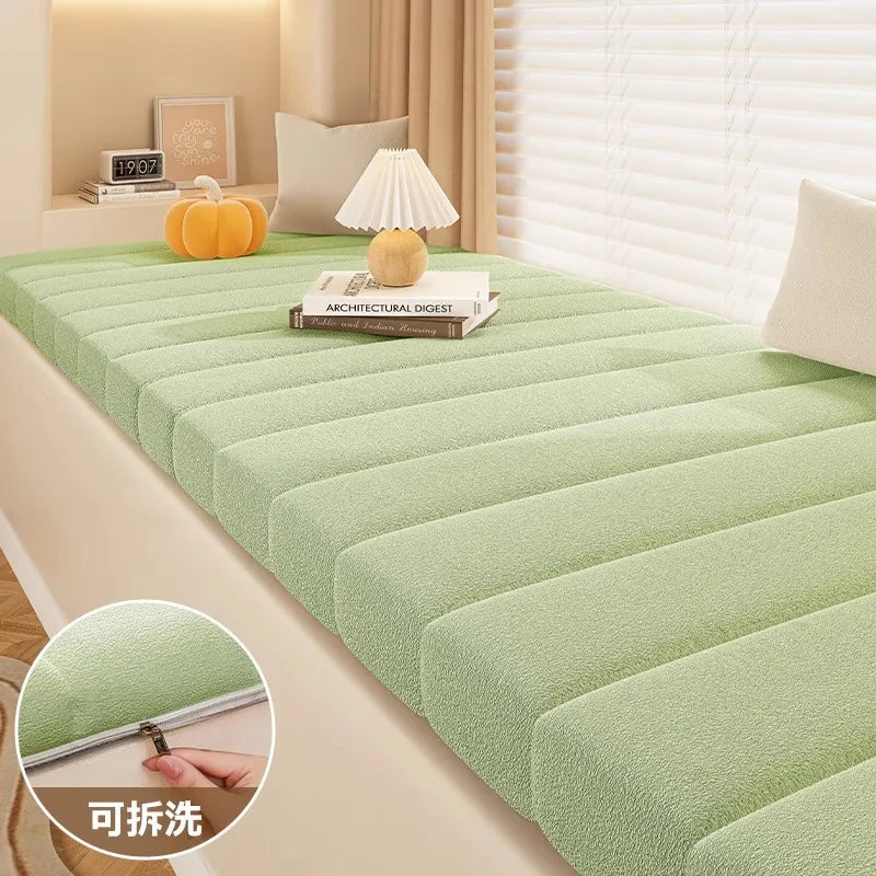 Customized Teddy Sponge Windowsill Cushion 4.5/6.5/9.5 Cm High-Density Sponge Cushion Waterproof Non-Slip Cushion Sofa Cushions