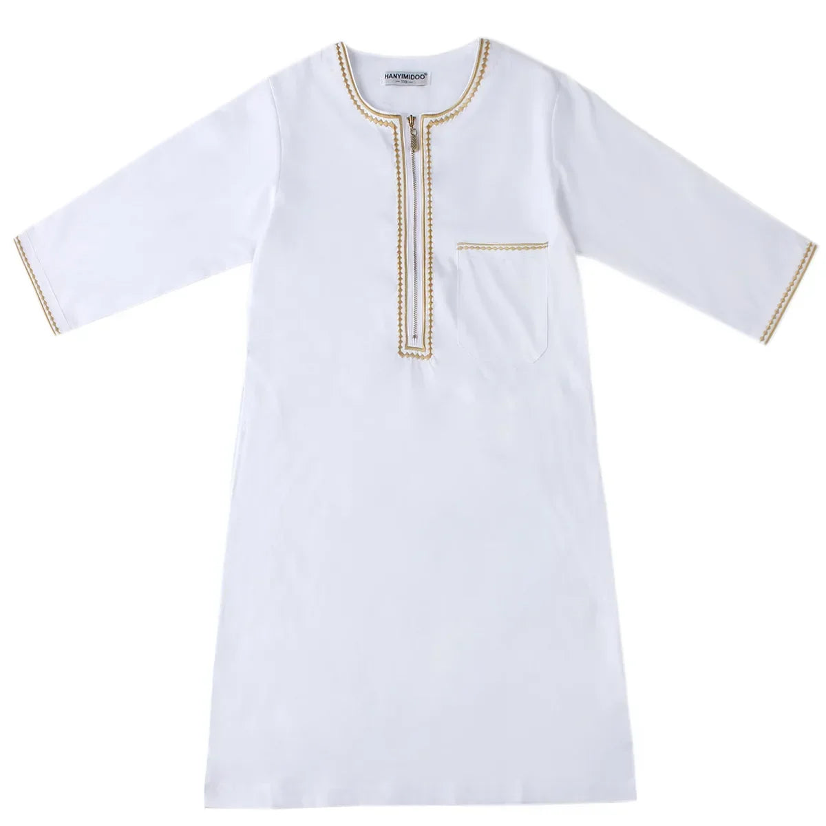 Muslim Saudi Arab Boys Robe Kids Abaya Kaftan Prayer Islam Ramadan Clothing Long Sleeve Thobe Middle East Teenage Dress Dubai