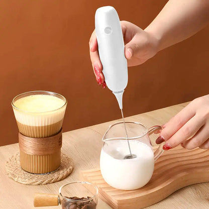 Electric Milk Frother Handheld Automatic Foam Maker for Coffee Cappuccino Latte Foamer Battery-powered Kitchen Whisk Tools