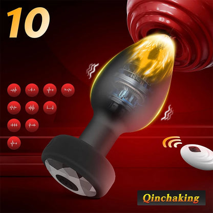 Powerful Small Anal Vibrator for Gay Wireless Remote Control 10 Frequency Vibration Prostate Massager Female Vagina Massager