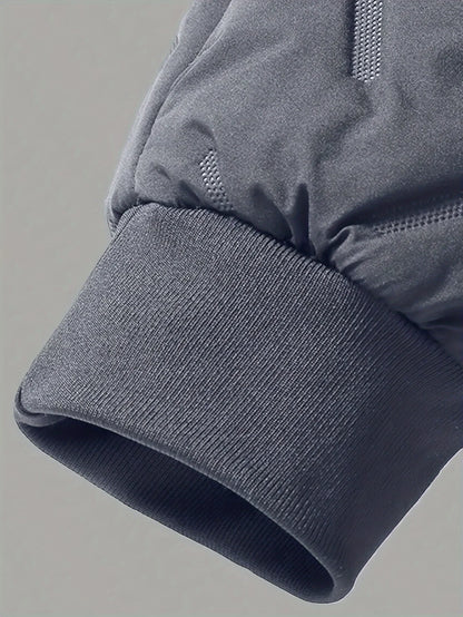 Winter Sweatwear Men Plush Thick Fleece Sweatpant Lambswool Thermal Trousers Casual Pants Waterproof Windproof Warm Cotton Pants