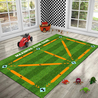 Durable non-slip football training mat Foldable carpet dribbling football training mat children's football indoor equipment