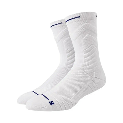 1Pair Professional basketball socks thickened towel bottom game training sports socks ankle protection non-slip socks