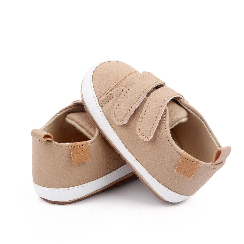Baby Casual Sneaker Spring and Autumn Soft PU and TPR Sole Anti-slip High Quality Hot Selling 2023 New Fashion for Toddler 0-12M