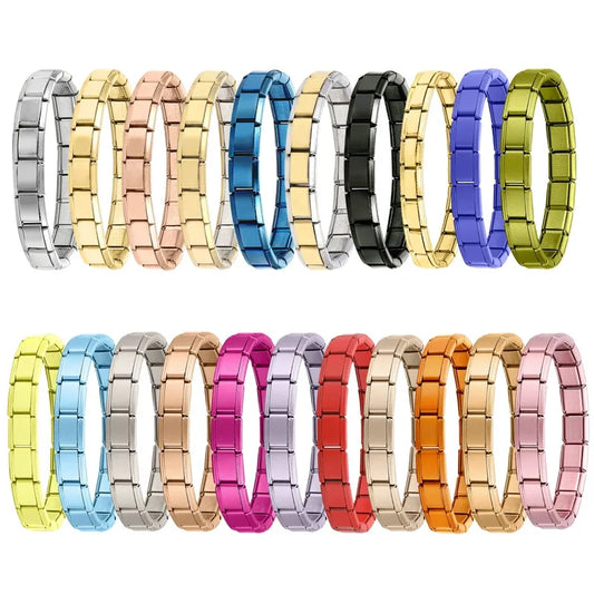 Y2K Italian Charm Bracelets DIY Basic Elastic Charm Stainless Steel Bracelet Fashion Women'S Jewelry Making Wholesale