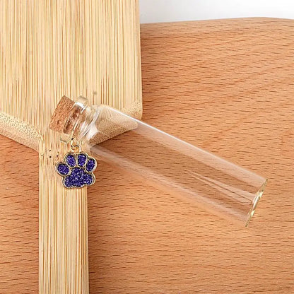 Pet Fur Memorial Glass Bottle Cat Whiskers Storage Bottle With Cork Stopper Perfect For Storing Dog Cat Hair As Souvenir