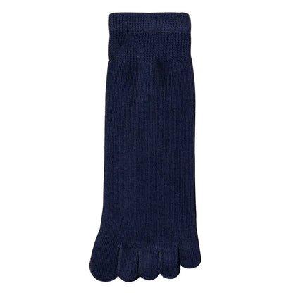 Five Finger Socks Men's Pure Cotton Five Toe Socks Sweat Absorbing Mid Tube Split Toe Socks Toes Socks For Men