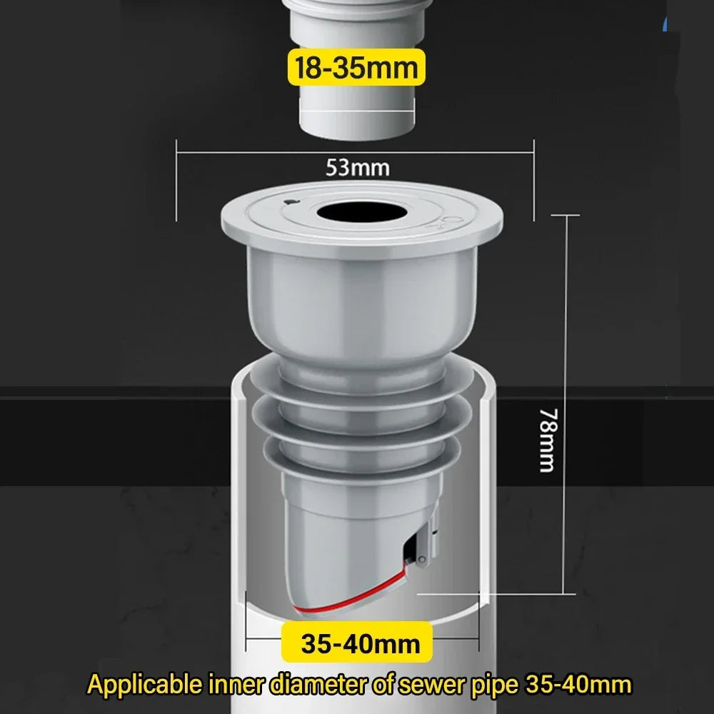 Sink Plug Sewer Pipe Sealing Ring Water Plug Floor Drain Shower Stopper Bathroom Accessories 70-75mm Silicone Drains Kitchen