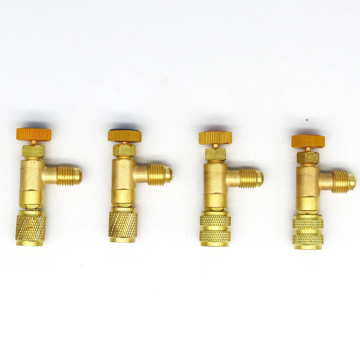 Air Conditioning Refrigerant Safety Valve R410A R22 1/4" 5/16" Refrigeration Charging Safety Liquid Adapter Hand Tool Parts