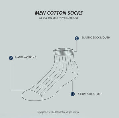 HSS Brand 100% Cotton Men Socks Summer Thin Breathable Socks High Quality No Show Boat Socks Black Short For Students Size 39-44