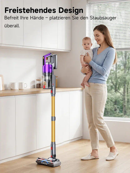 Tdyon Nova 70000PA 680W Cordless Vacuum Cleaner 75mins Long Runtime Removable Battery Self-Standing Wall Charging Vacuum Cleaner