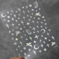 1PC 5D Korean Bronzing Nail Stickers Japanese Gold Silver Star Moon Luxury DIY Nail Art Decoration Decals Manicure Accessories