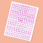 1Pcs 3D Alphabet Nail Sticker Laser Silver/Gold 26 English Letters Nail Art Decals Self Adhesive Manicure 8*10cm Letter Sticker