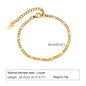Women Stainless Steel Chain Bracelet,18K Gold Plated Twist Paperclip Adjustable Link Bracelet,Chunky Stackable Layered Jewelry