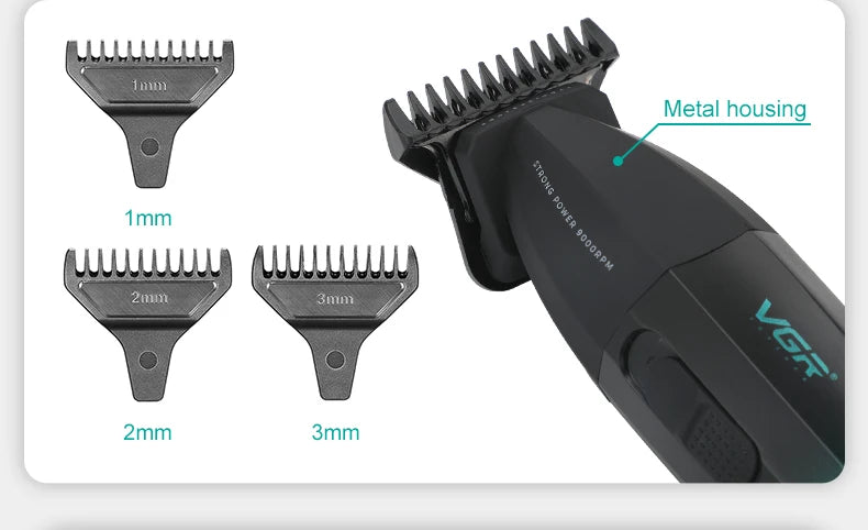 VGR Hair Clipper Cordless Hair Trimmer Professional Hair Cutting Machine Electric 9000 Rpm Haircut Clipper for Men V-003 V-906