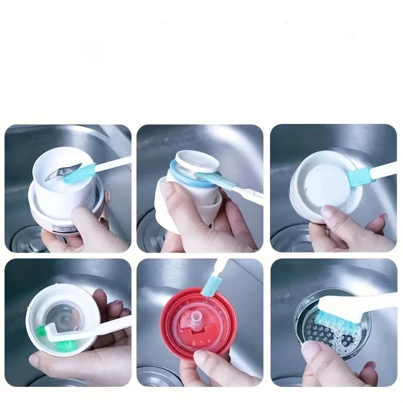5/9 PCS Set Household Cleaning  Brush Set For Bottle Window Crevice Clean