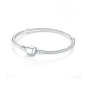 Original 925 Sterling Silver Bracelets Bangles Love Heart Clip Charms Beads Snake Chains For Women Rose Gold DIY Luxury Jewelry