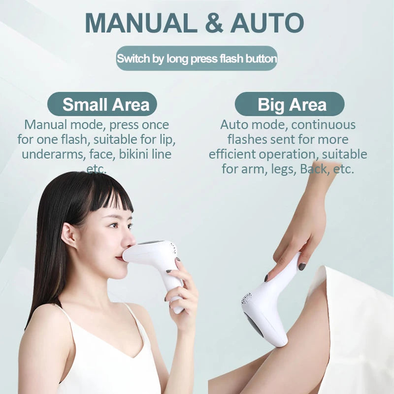 Vancostar Portable Laser Hair Removal Handset 900000 Flashes Painless Permanent Hair Remove for Women At-Home IPL Epilator