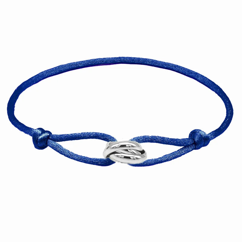 Zalman Wholesale GDS888 Luxury Unisex Bracelet 3 Metal Buckle Hand Chain Adjustable Men's Rope Bracelet for Women Jewelry Gifts