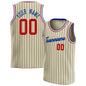 Fashion Cream Basketball Tank Tops Summer Trend Custom Name Team Name Men Women Sports Vest Casual Oversized Team Uniforms Tees