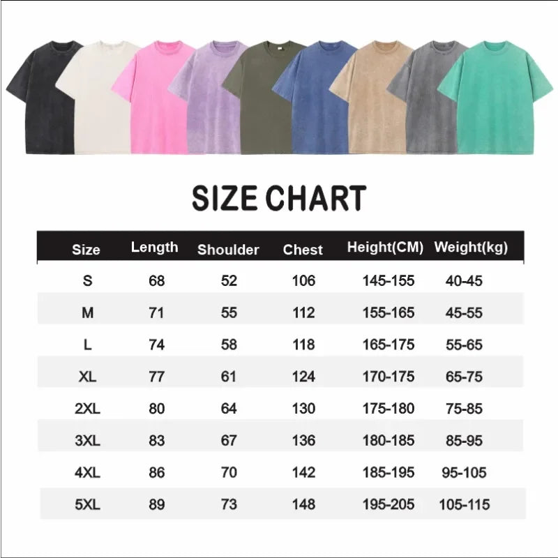 Custom T-shirt with Hip-hop Street Team Logo Men's 230G Pure Cotton, Loose Fit, High-temperature Printed Custom Top
