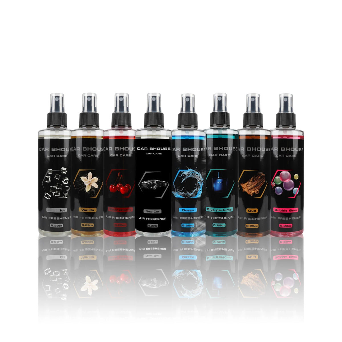 1pcs 245ml Car Air Freshener Spray, 8 Scents, Long-Lasting Odor Eliminator for Car & Home